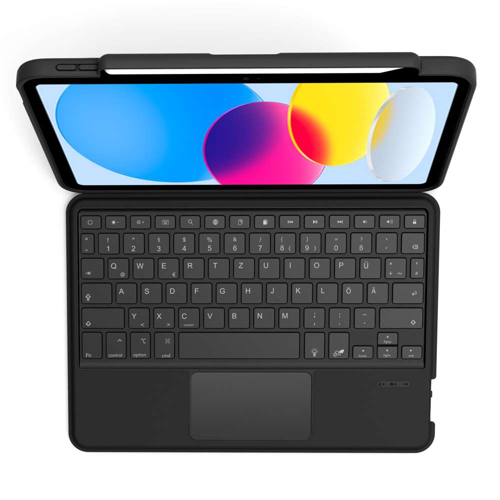 Bluetooth tablet keyboard case - Apple iPad 10.9 inch (2022) - Dark Grey
